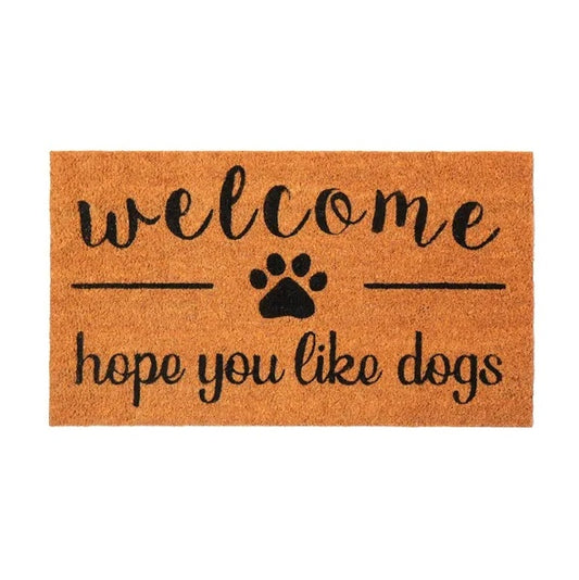 Coir Doormat Front Door Mat With Non Slip PVC Backing Printed Indoor Outdoor Mats For Home