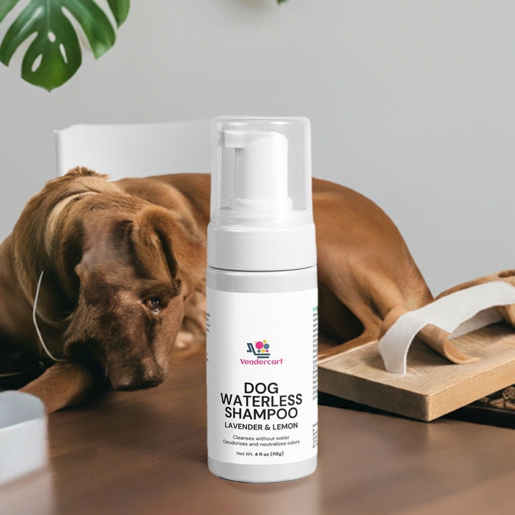 Dog Waterless Shampoo  No Rinse, Easy Clean Coat Formula For Pets